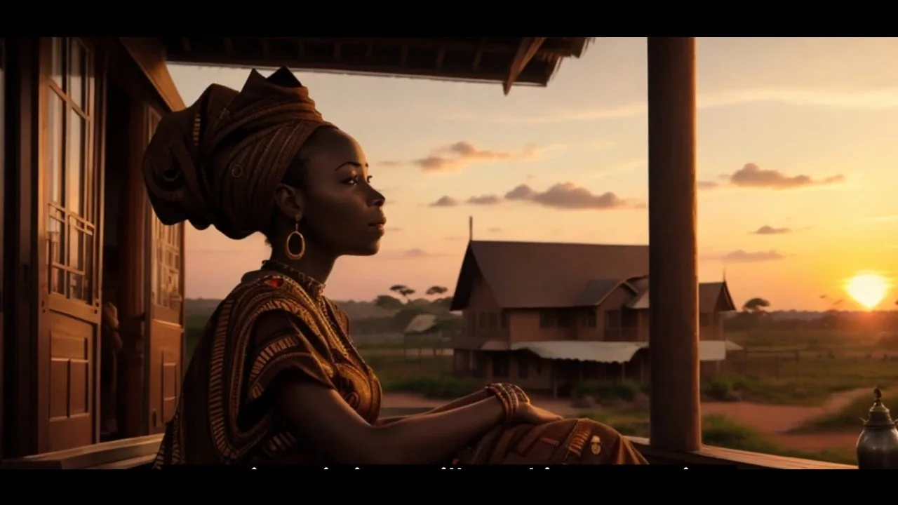 a woman lost in thought