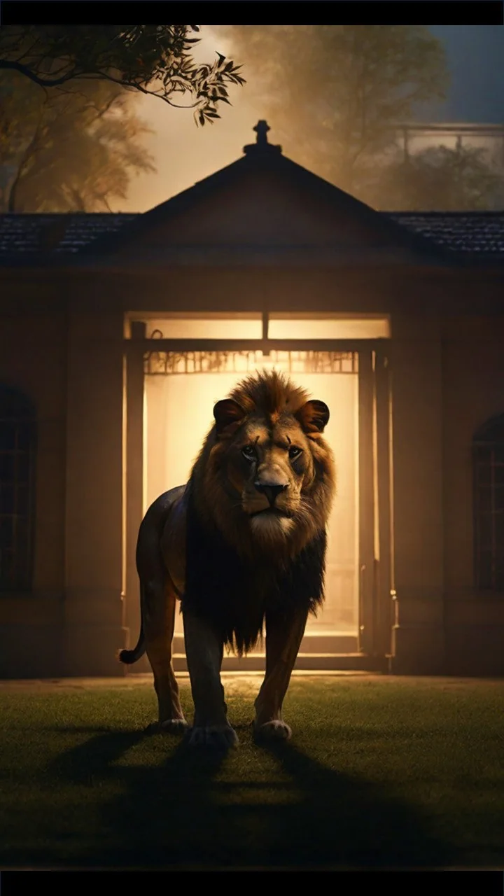 The lion at Hope's End Orphanage - The Great Reset