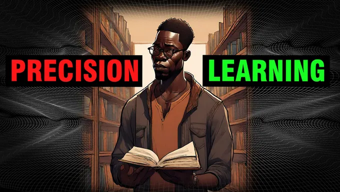 a man in a library, holding a book