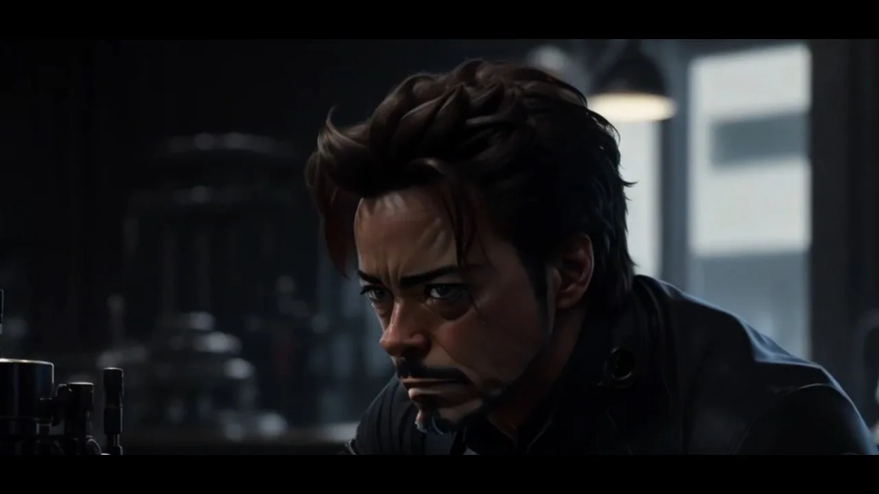 fiction image of tony stark