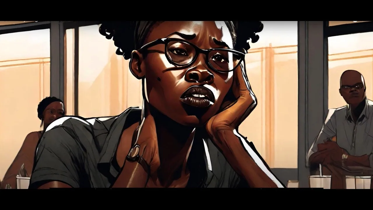 a woman lost in thought
