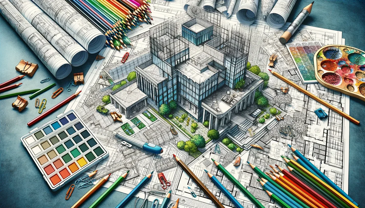Architecture Coloring Books Pages