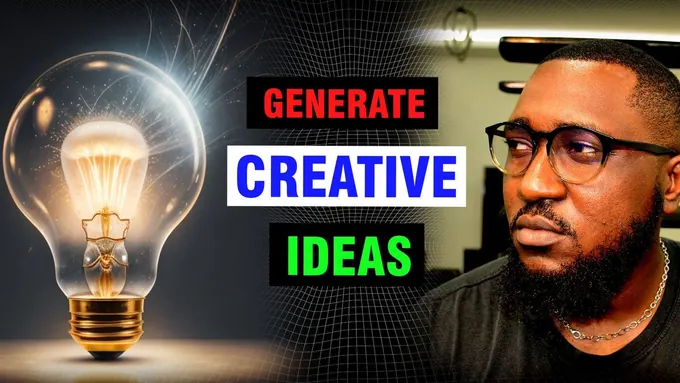 Image of Akinwale Arokodare and a light bulb. Indicating a creative Idea process