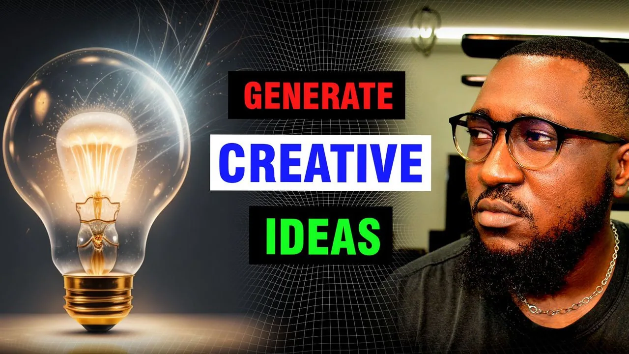 Image of Akinwale Arokodare and a light bulb. Indicating a creative Idea process